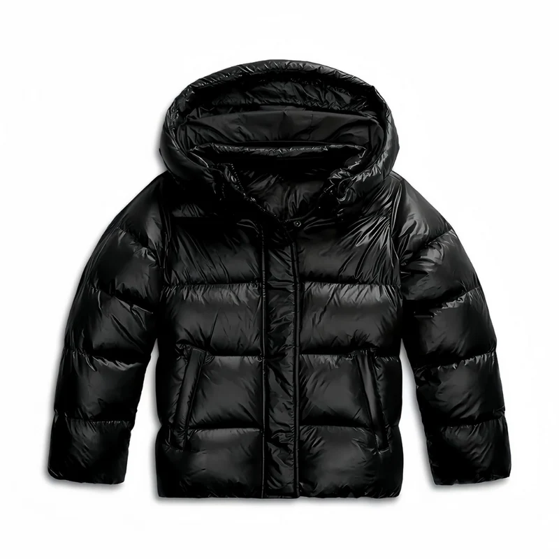 Donsjack voor Dames – Zwart – Waterdicht en Warm – Met Capuchon
