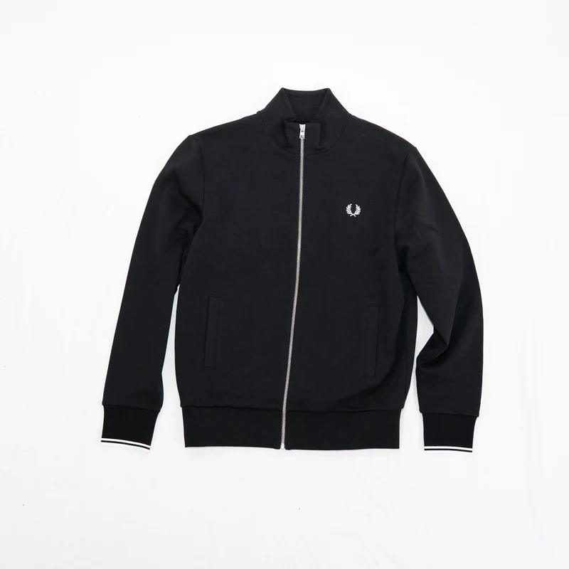 Zip through sweatshirt - black