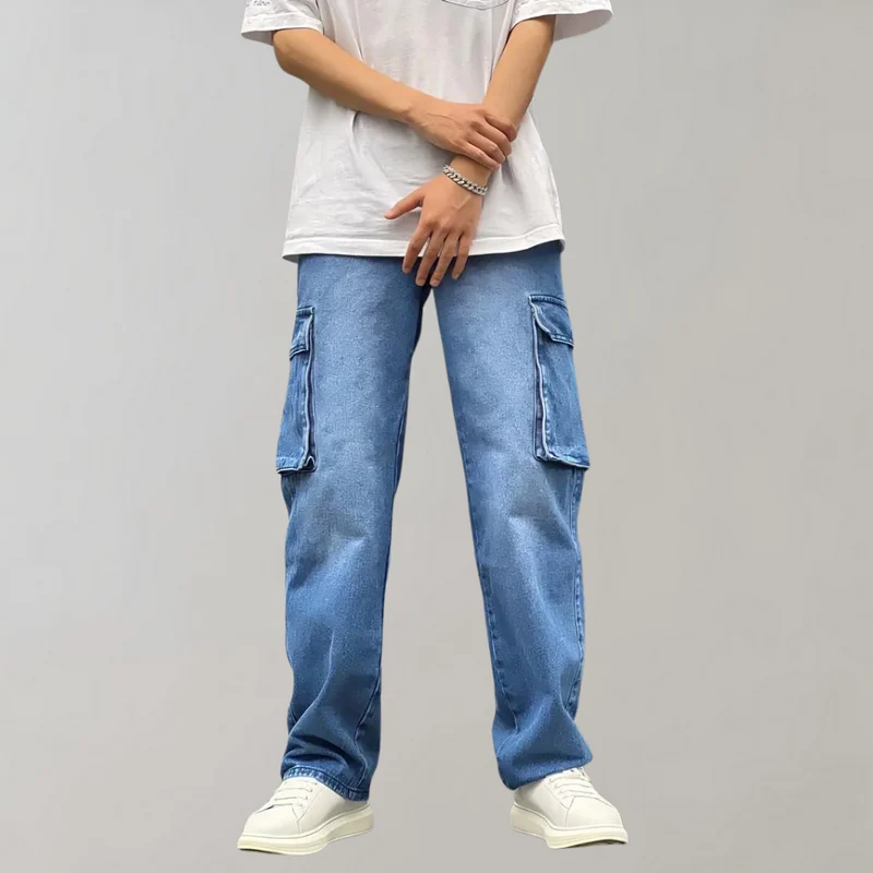 Zachary™ Heren Baggy Cargo Jeans