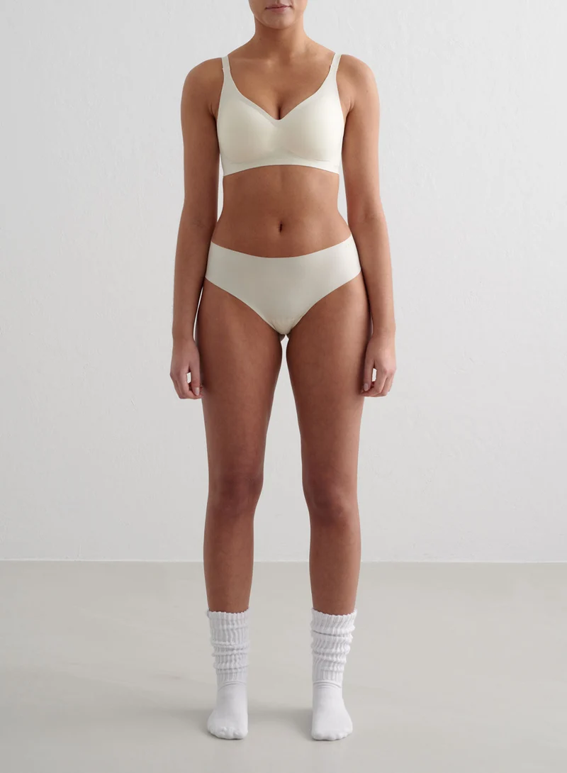 Almond White Soft Cheeky Hipster