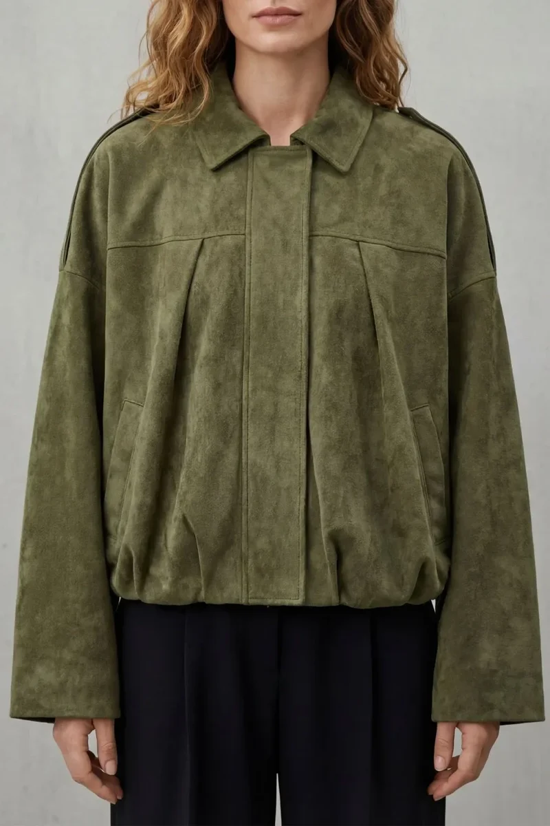 Elsinelle | Oversized Suède Bomberjack