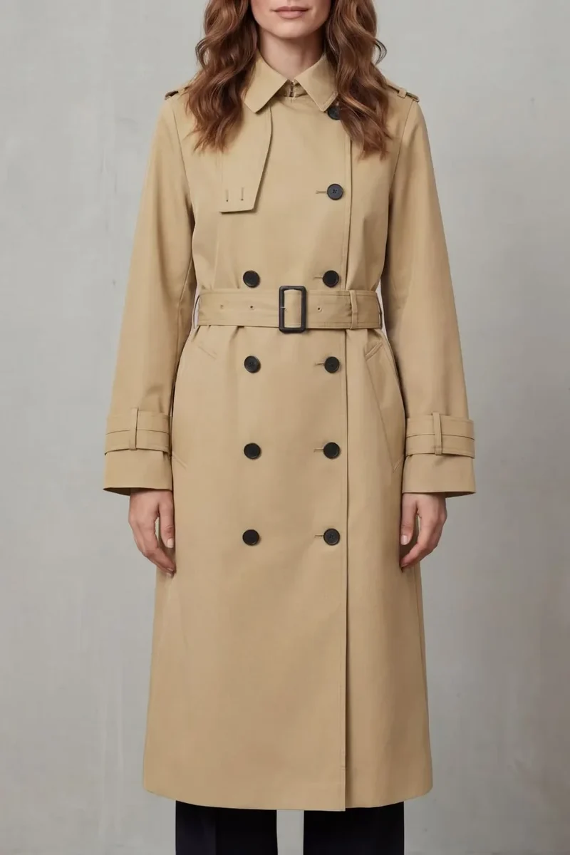 Célianne | Double-Breasted Trenchcoat met Ceintuur