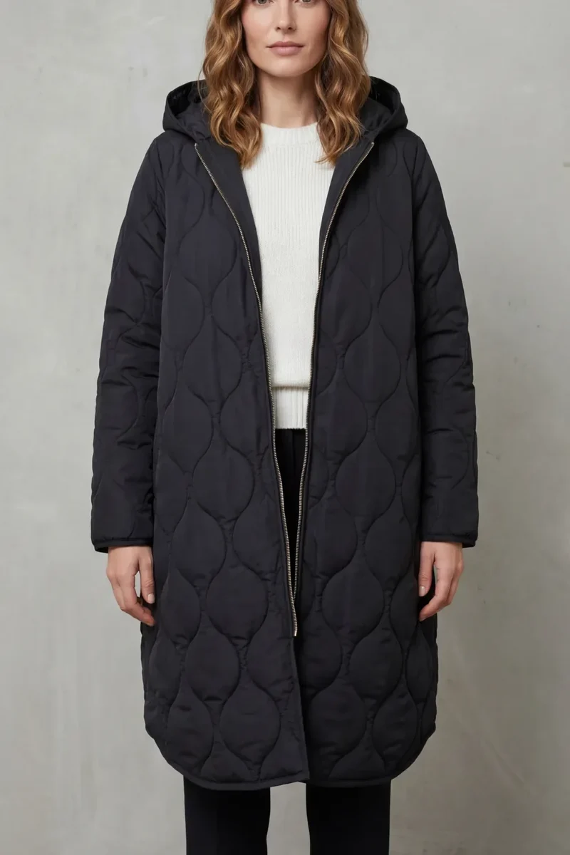 Élarienne | Gewatteerde Parka met Capuchon