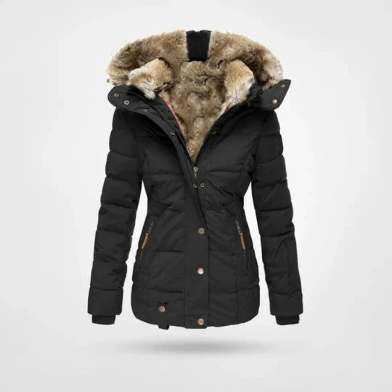 Dames Winterjas | Gevoerde Capuchon & Dubbele Sluiting
