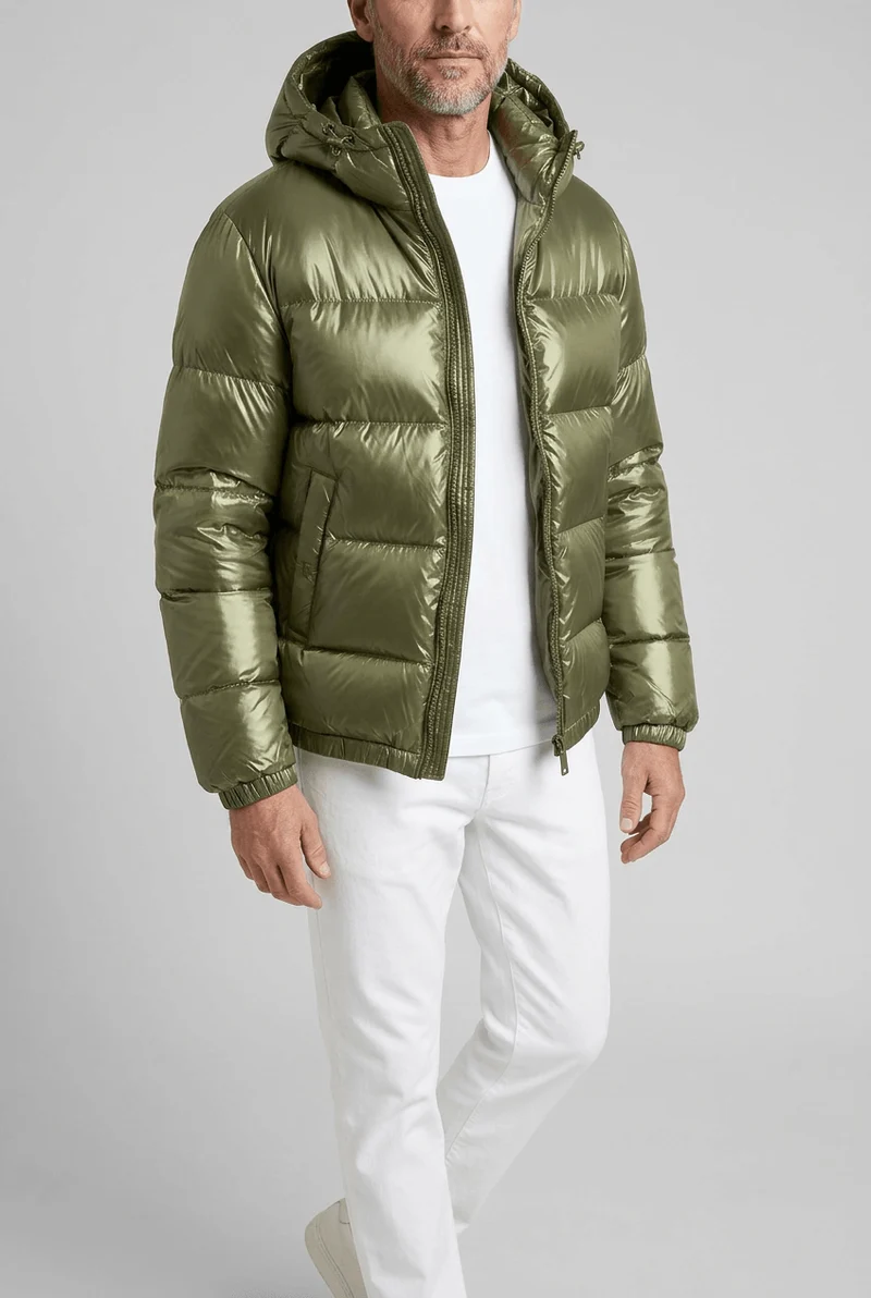 Heren Gewatteerde Puffer Winterjas | Capuchon & Zakken