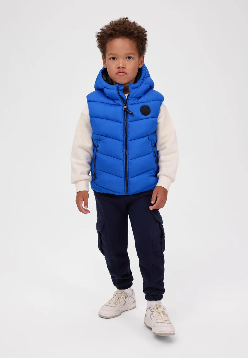 Hooded padded gilet