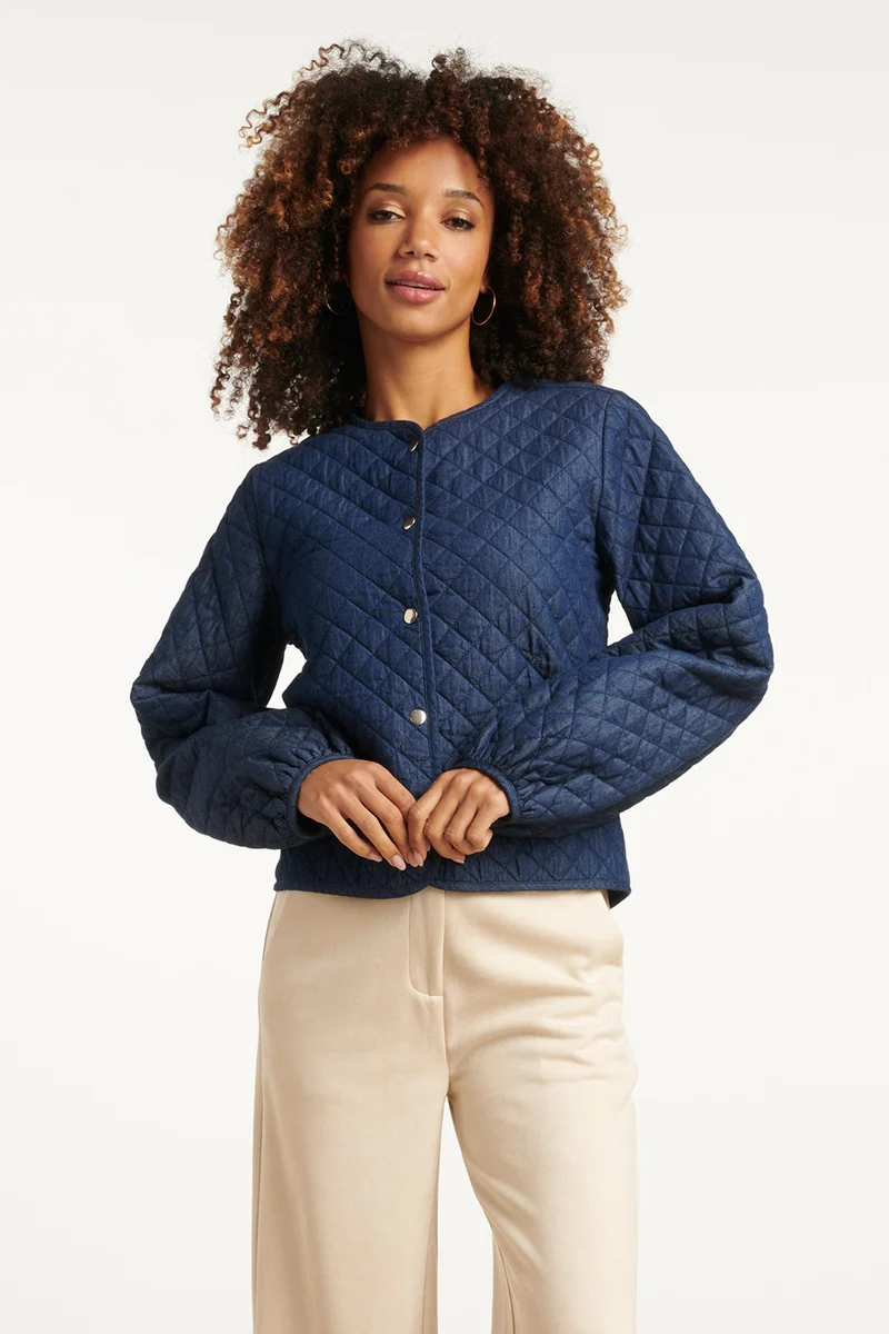 25699 Jeansjack Van Donkerblauw Denim | Dark Blue Denim