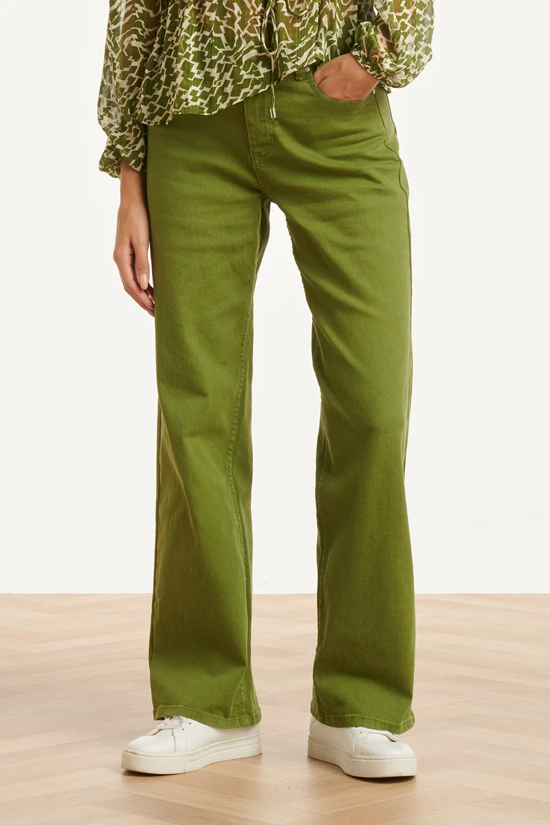 25630 Wide Leg Jeans | Army