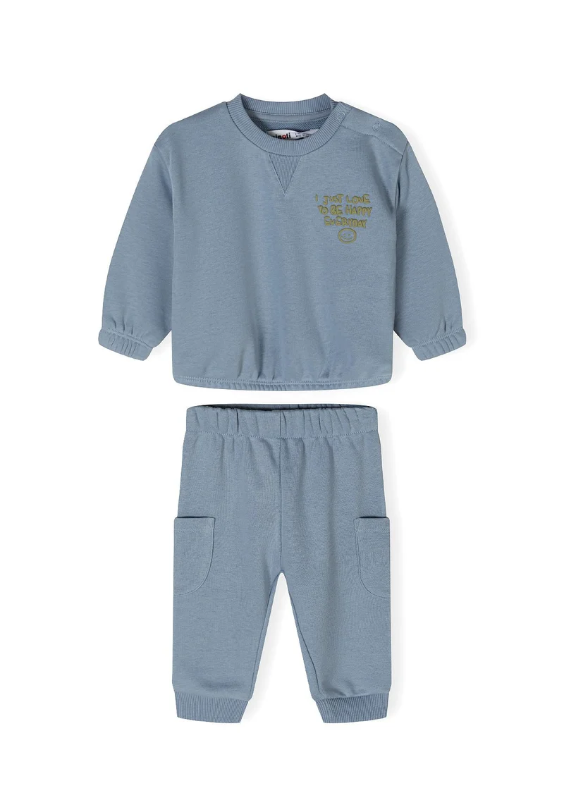 Boys' sweatshirt and joggers set in blue-grey