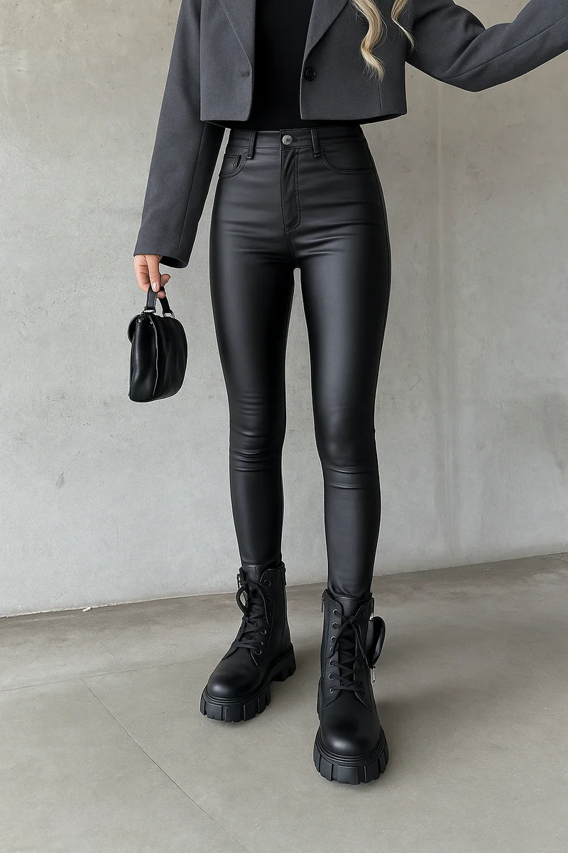 Danique | Stijlvolle Leer Look Broek