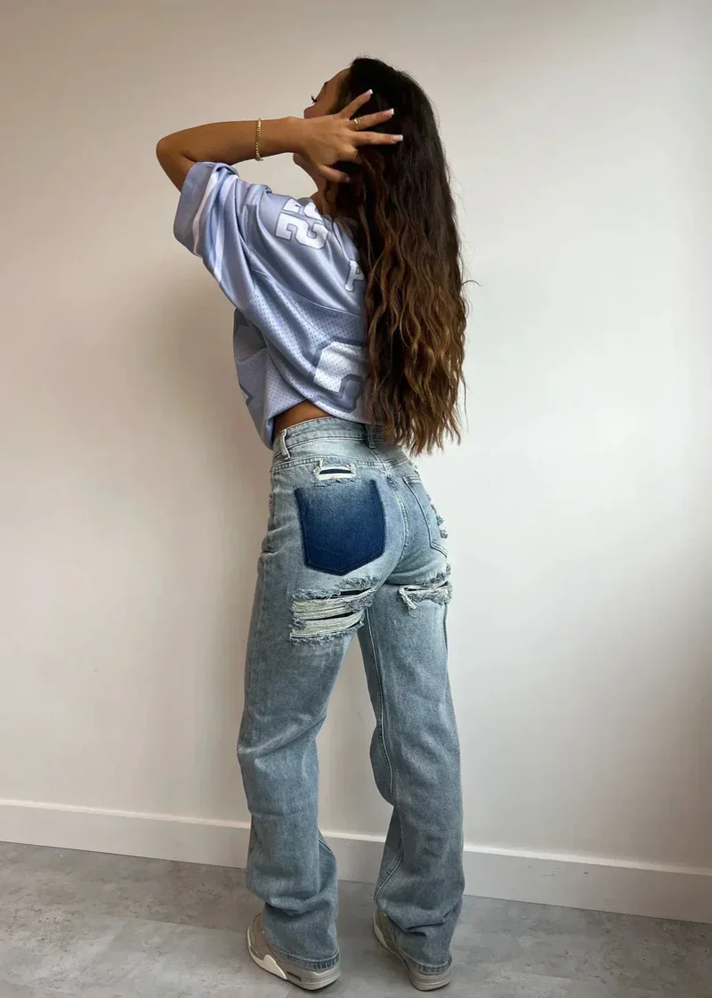 Nova | Vintage Ripped High-Waist Jeans