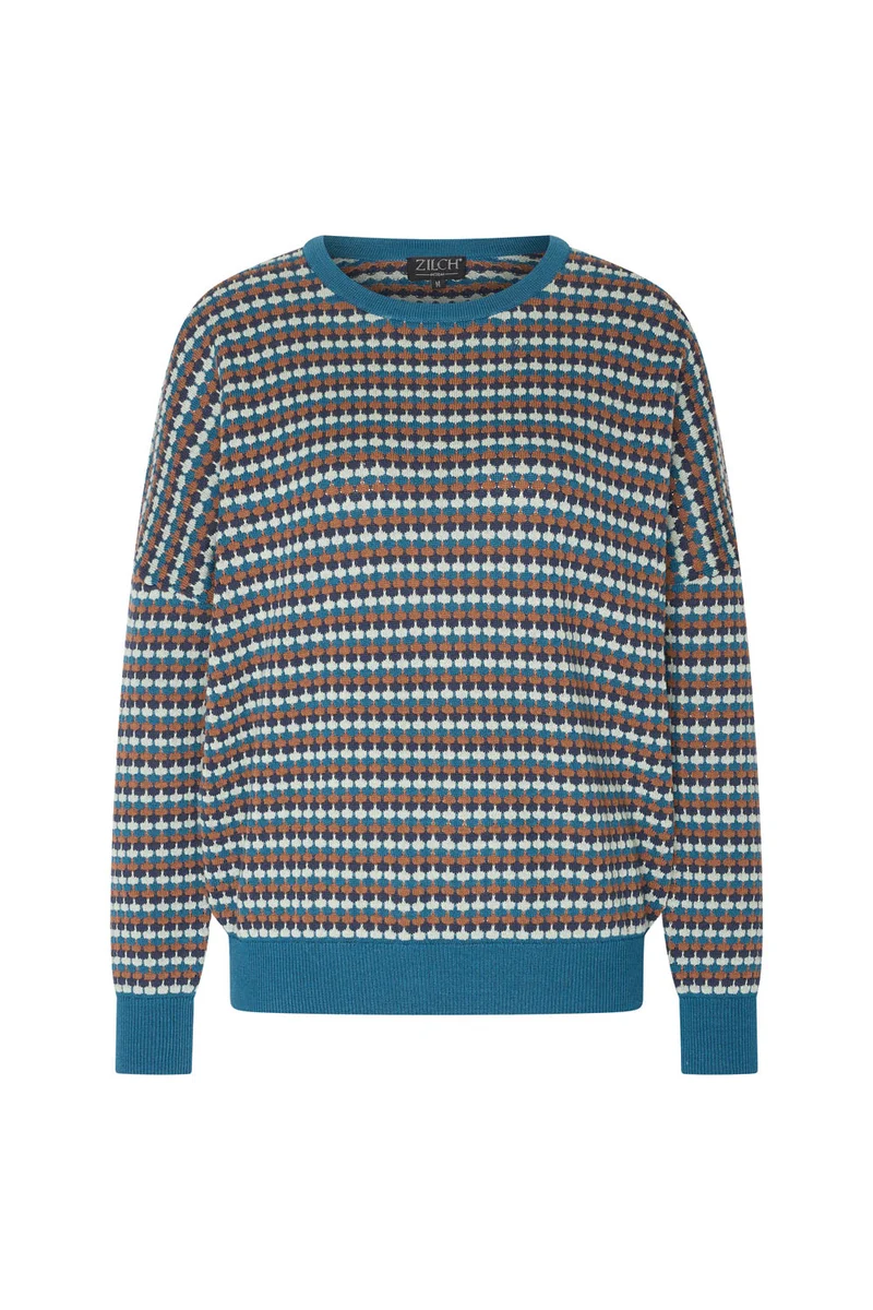 Zilch sweater round neck Multi Sage