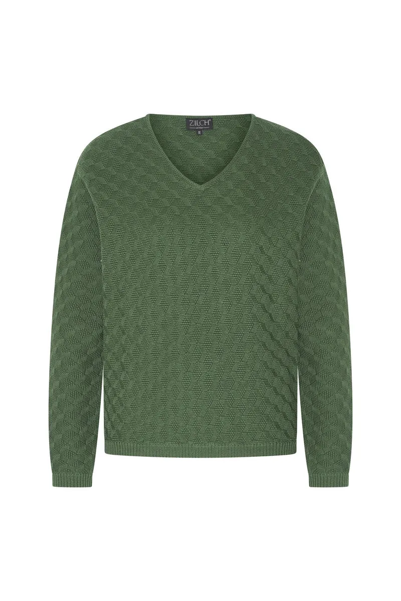 Zilch sweater V neck Dark Green