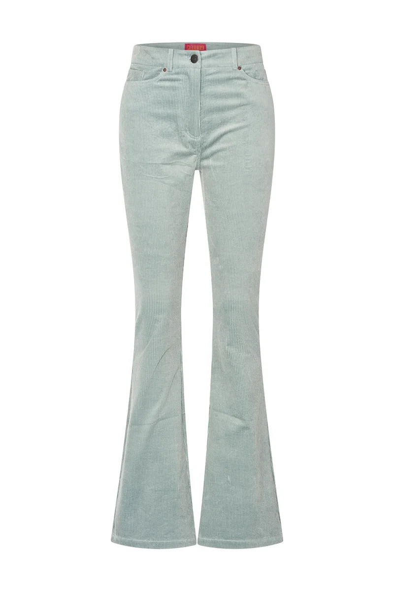 Zilch Dora flared leg Sage