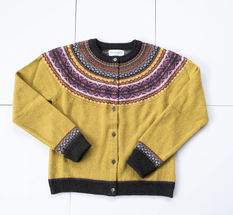 Eribe alpine short cardigan findhorn