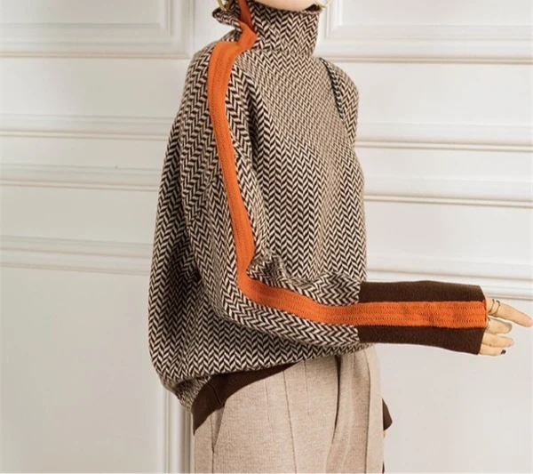 Xalviere | Eleanor Haringbone Luxe Coltrui Dames