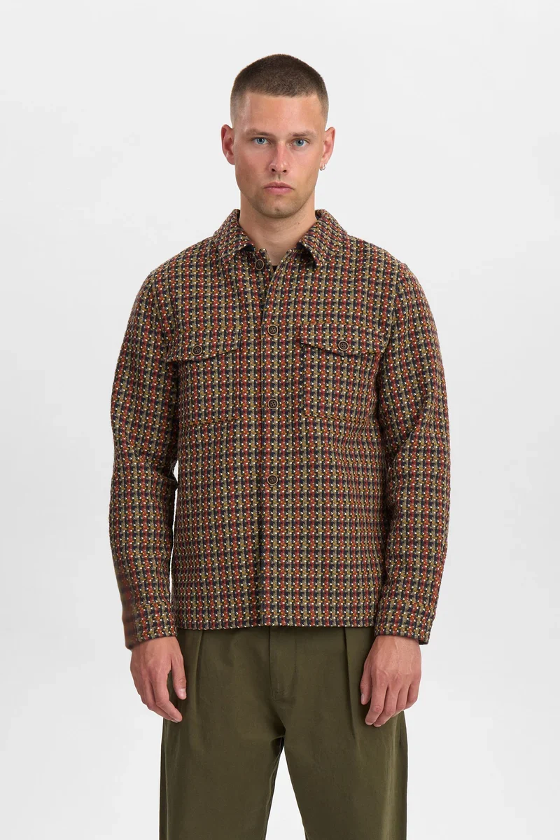 Anerkjendt AKOSCAR NEW MULTI COL OVERSHIRT Tiger´s Eye