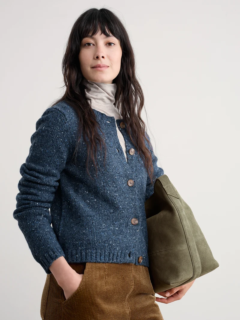 Seasalt Cornwall Dawson Pick Cardigan merino starling