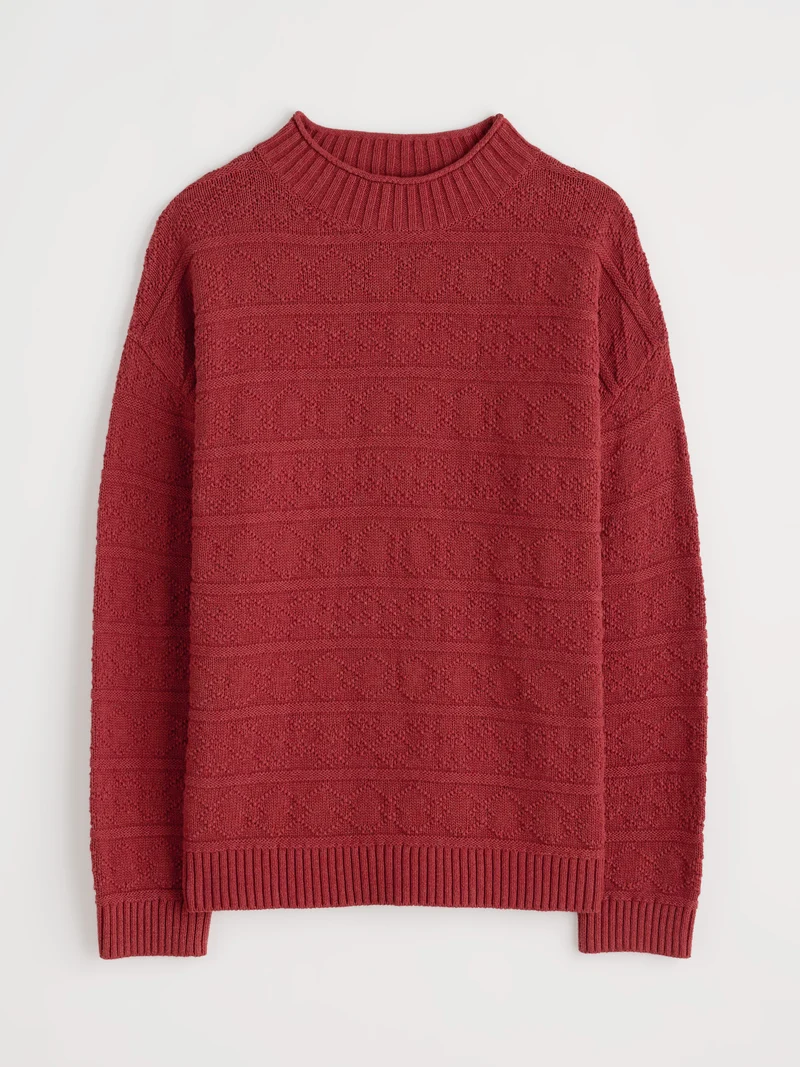 Seasalt Cornwall Penkestle Jumper Red Sail