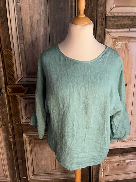 BB Style - Linnen top ronde hals - Uni