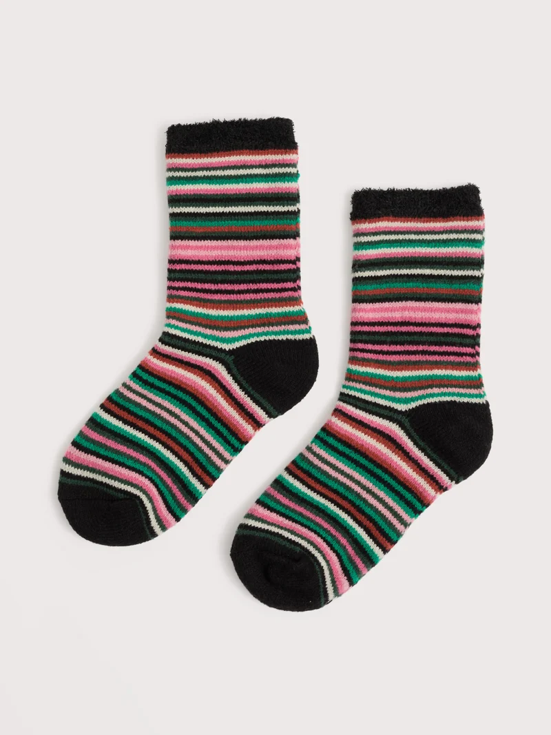 Seasalt Cornwall cabin socks Ripple Marks Glade Multi