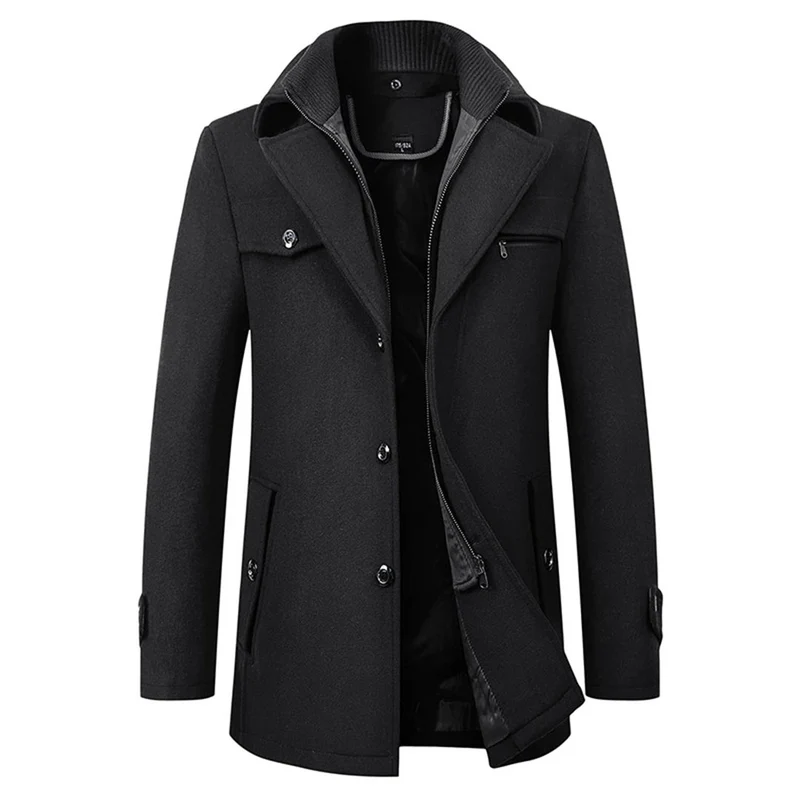 Heren Wintermantel - Warm & Elegant voor Stijlvolle Dagen
