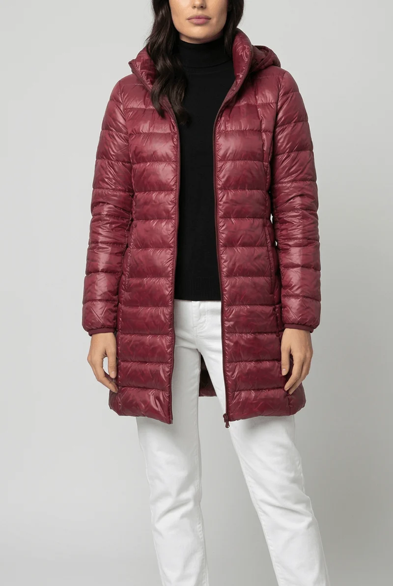 Dames Lichtgewicht Puffer Jas | Capuchon en Rits