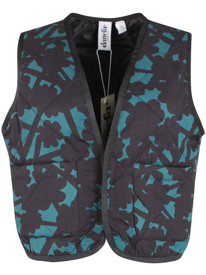 Danefae daneblues cord vest dark slate bramble