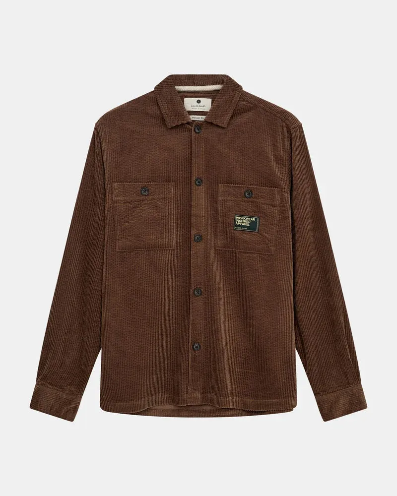 Anerkjendt aktheo cord L/S overshirt Carafe