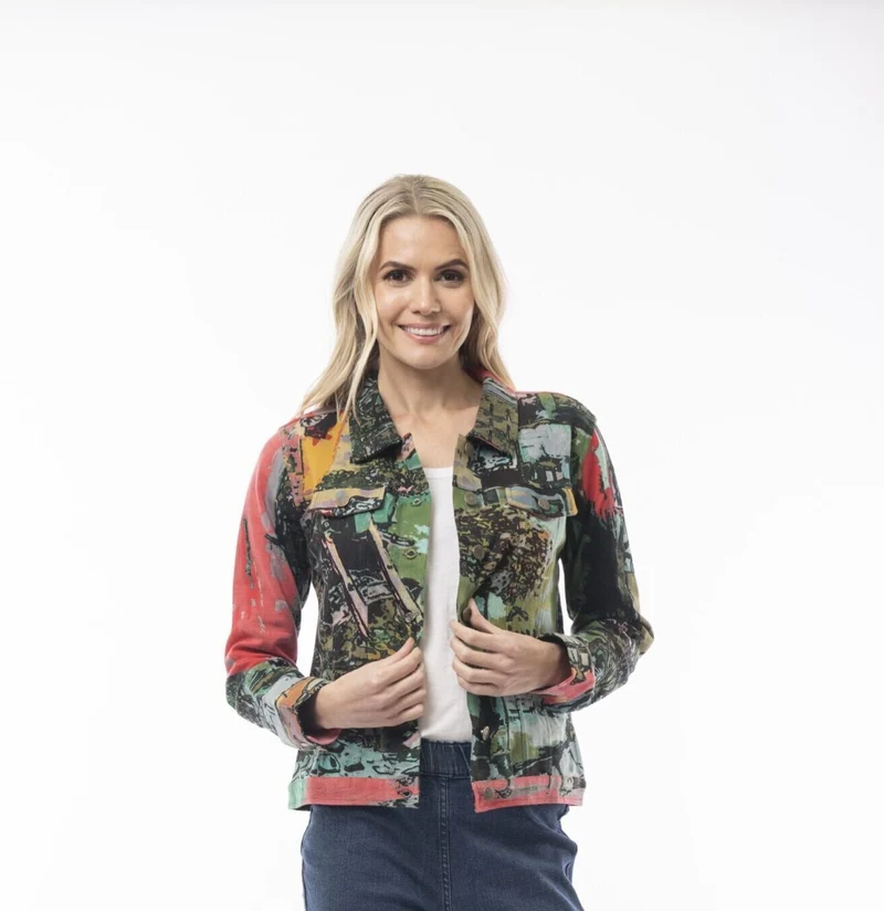 ORIENTIQUE - Biker Jacket - Italia Coral*