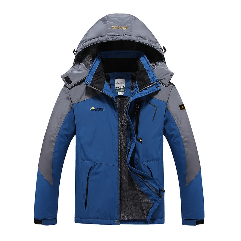 Heren Waterdichte Parka met Afneembare Capuchon – Winterjas