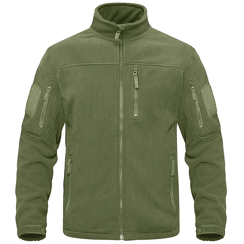 Warm Herenjack met Hoge Kraag en Ritszakken