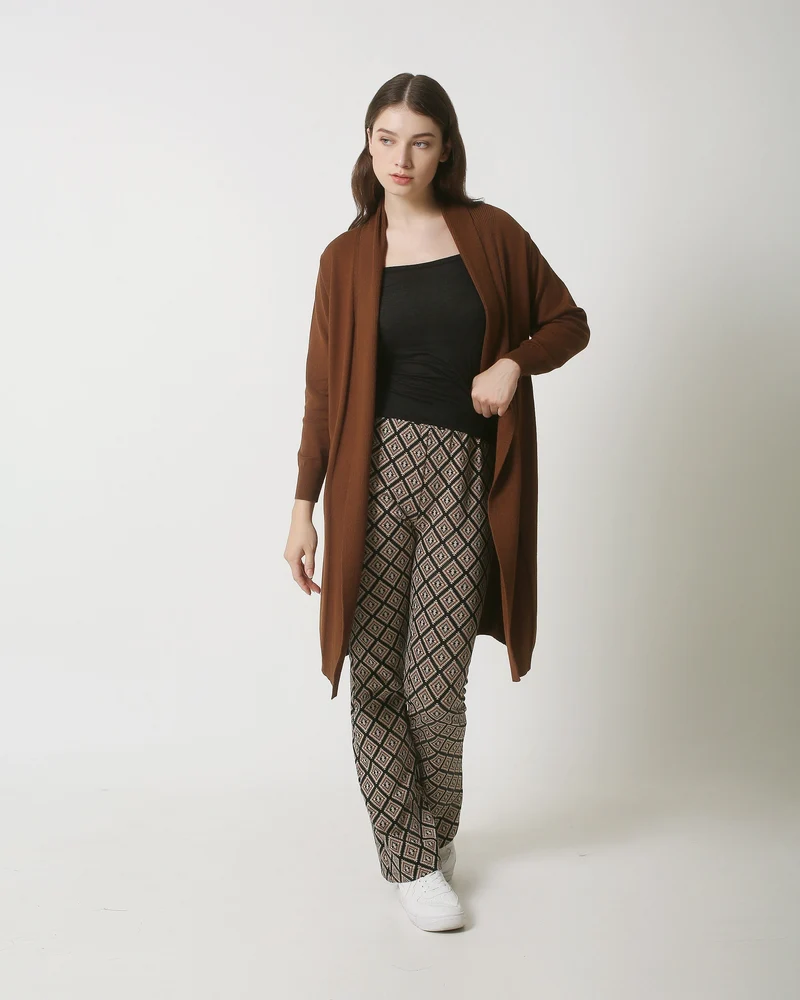 23849 Losvallende E Cardigan | Brown