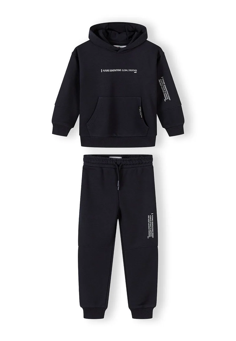 Boys' hoodie and joggers set in black