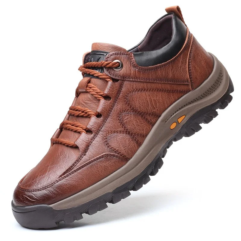 Handgenähte Freizeitschuhe für Herren aus echtem Leder