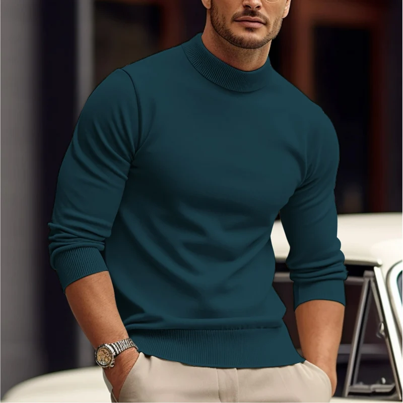 Minimalistische Heren Sweater van Katoenmix – Comfort & Stijl