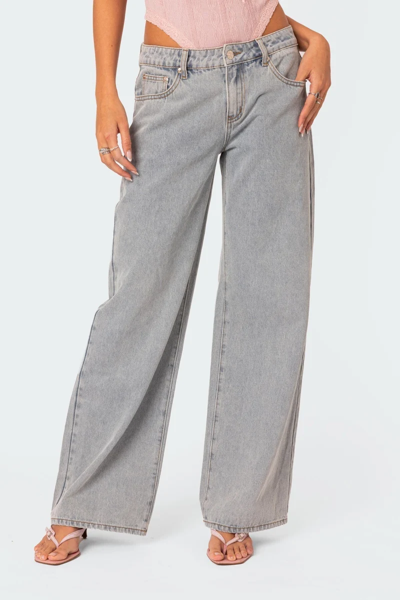 Zaria | High-Waist Jeans met Wijde Pijpen
