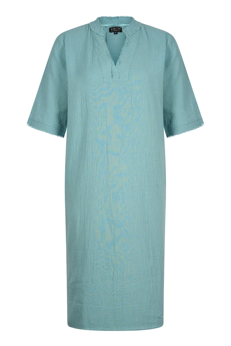 Zilch dress V neck porcelain