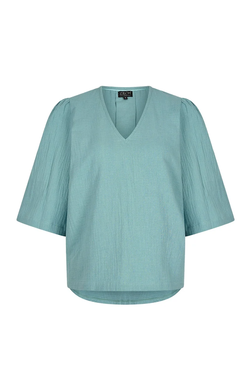 Zilch top V neck porcelain