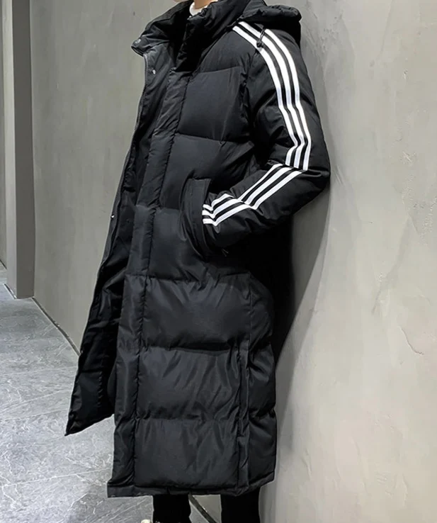 Warme Lange Heren Winterjas met Capuchon voor Ultieme Bescherming