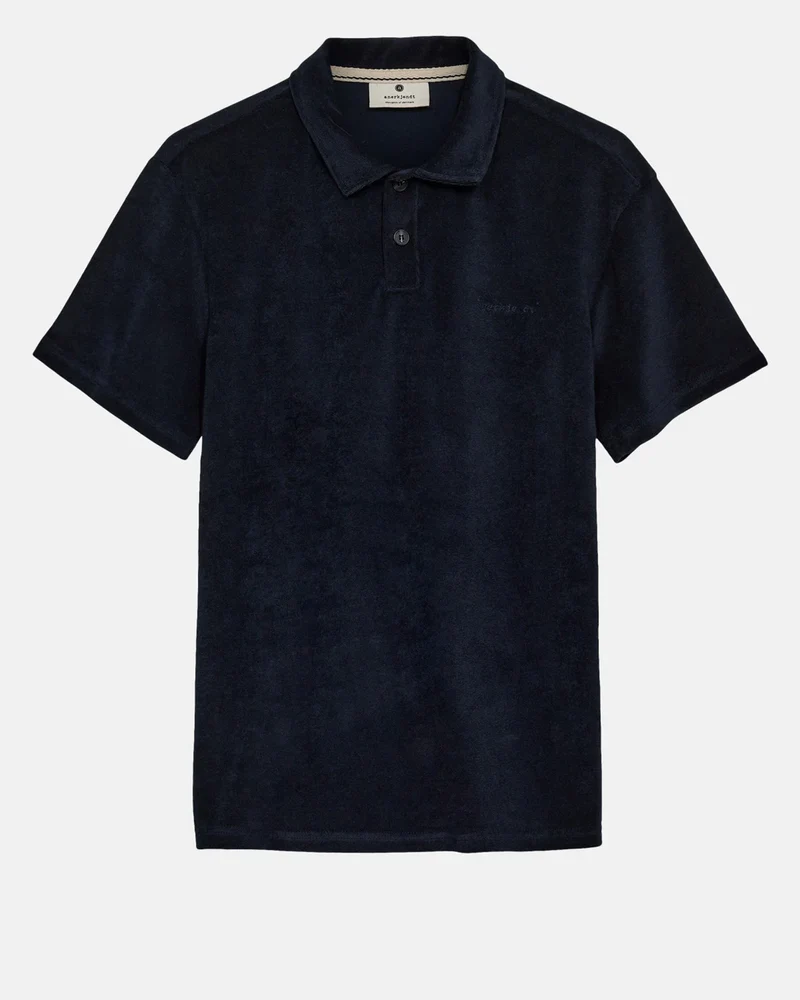 Anerkjendt akkikki s/s frotte polo tee sky captain