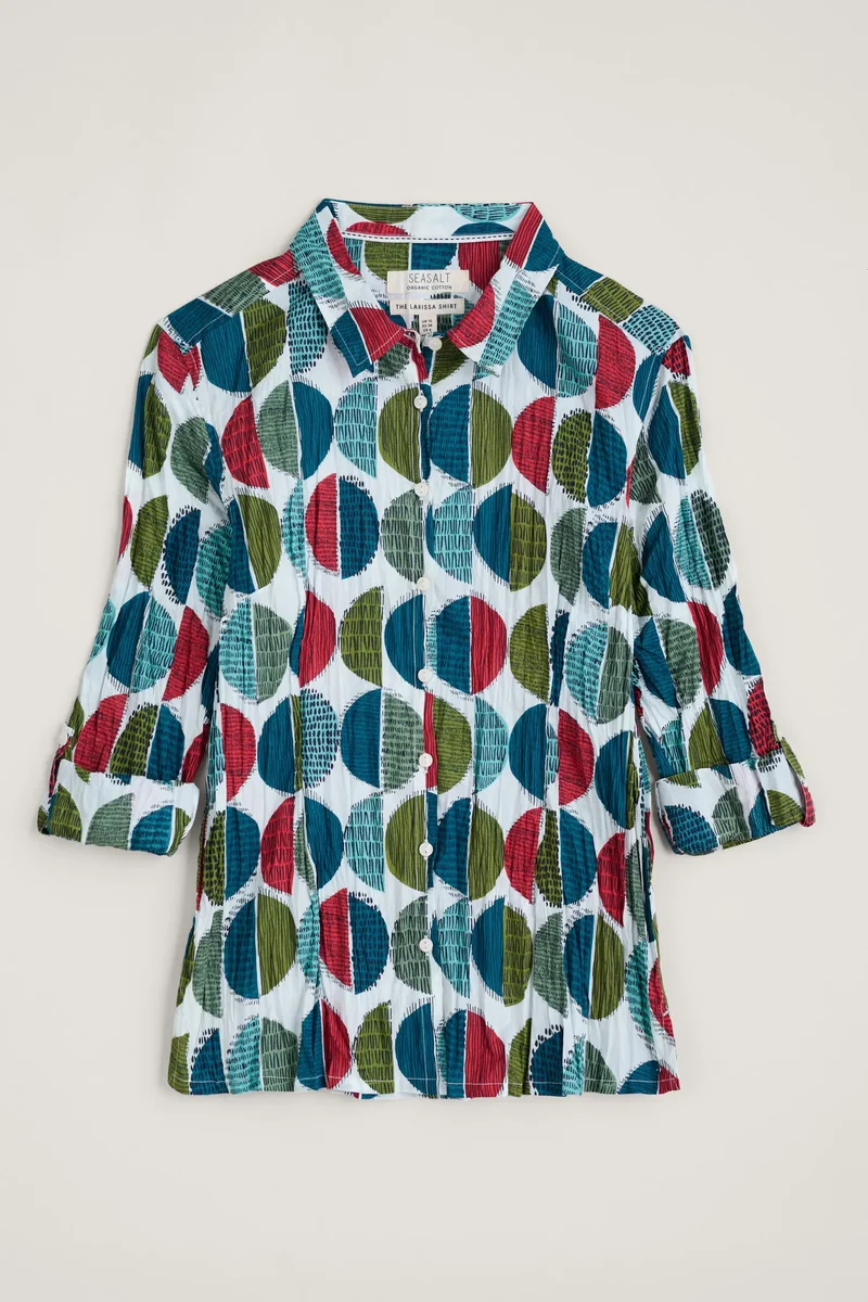 Seasalt Cornwall Larissa shirt circle markings chalk