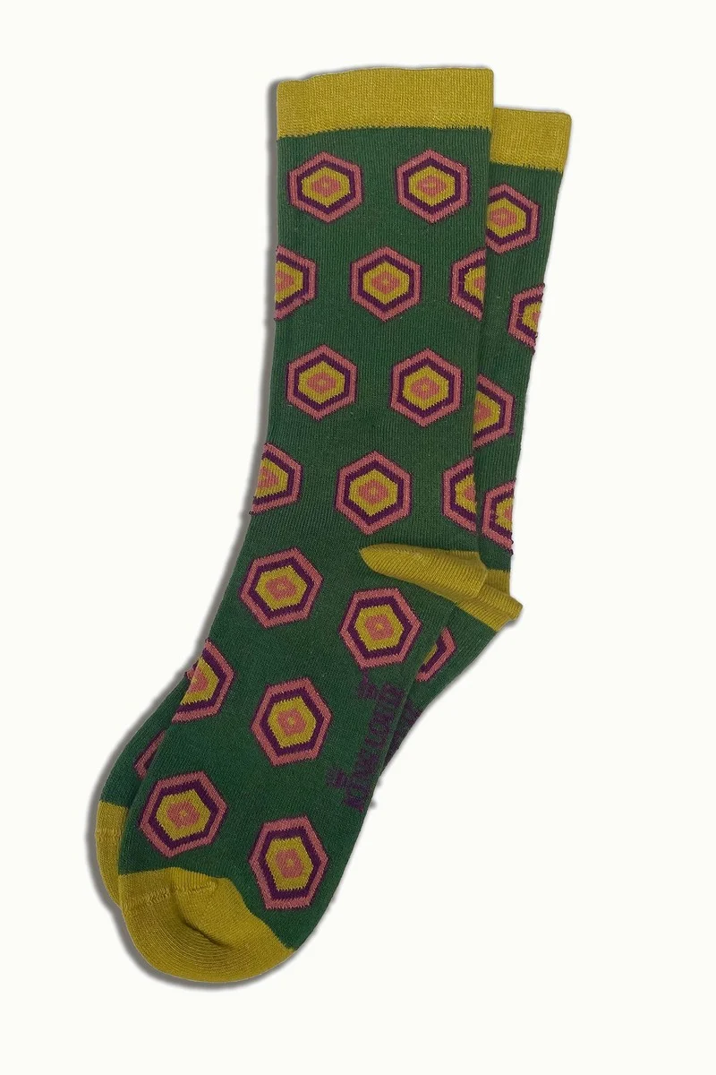 King Louie socks 2-pack crown fir green