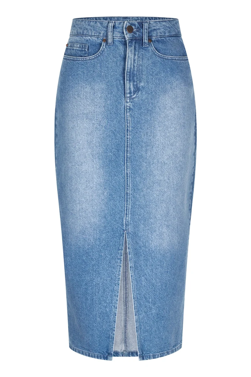 Cloud9 Emmy long skirt vintage blue