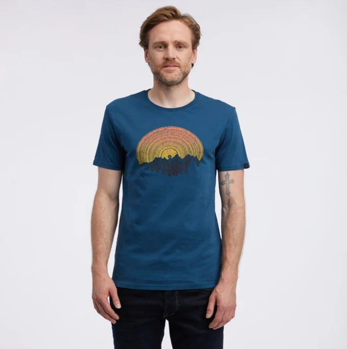 Ragwear wertee remake t-shirt petrol
