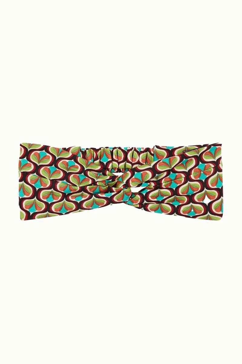 King Louie twist hairband Indy delphinium green