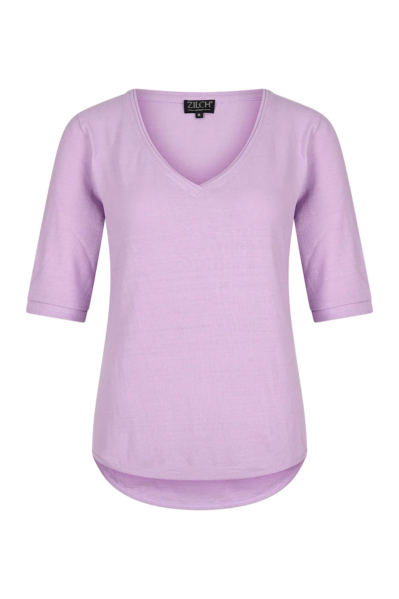 Zilch top V neck lavender