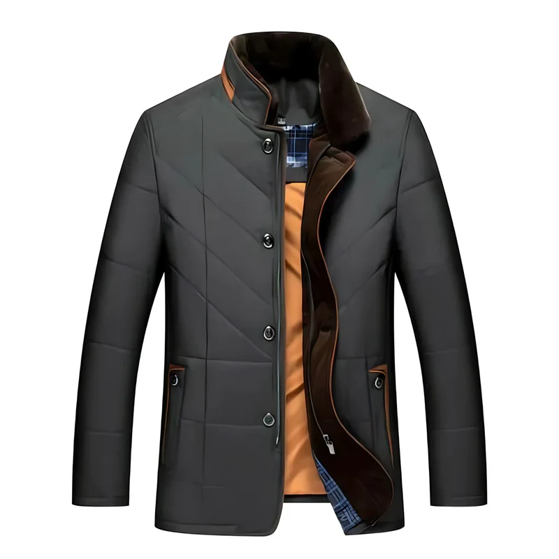 Heren Gevoerde Winterjas - Warm & Stijlvol