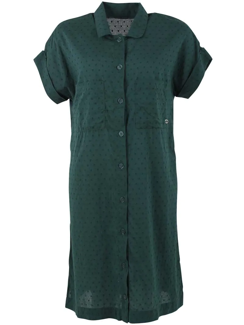 Danefae Danerrand cotton dot dress dark duck
