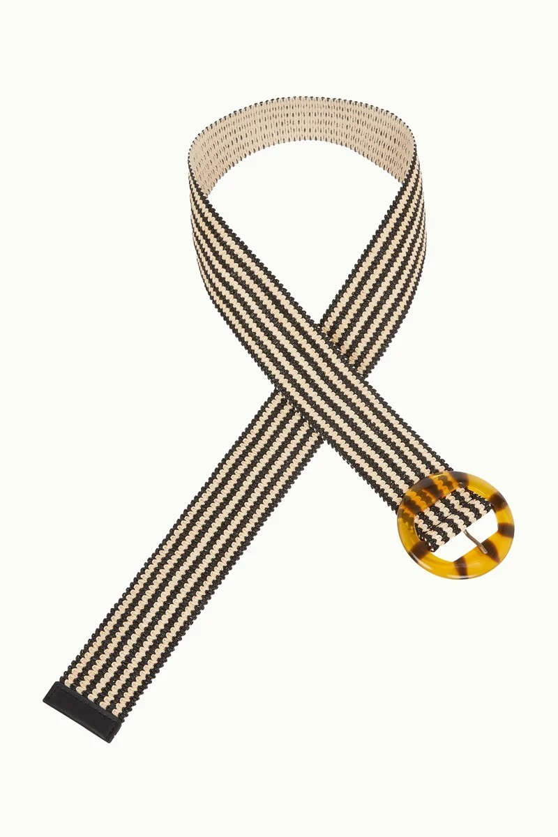 King Louie striped belt black